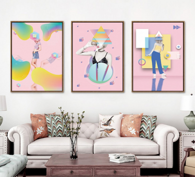 Bộ 3 Bức Cô Gái Hiện Đại