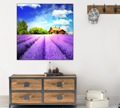 Tranh Treo Tường Vườn Hoa Oải Hương V7-41