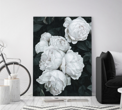 Tranh Treo Tường Hoa Hồng Đen Trắng TV88