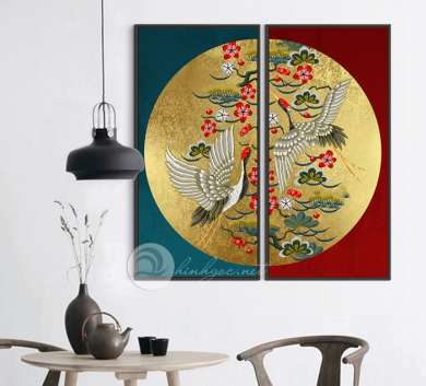 Trang Trang Trí Chim Hạc Cổ Điển VR397