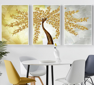 Trang Trang Trí Cây Trổ Lá Vàng VR61