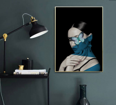 Tranh Chân Dung Cô Gái Lo Âu