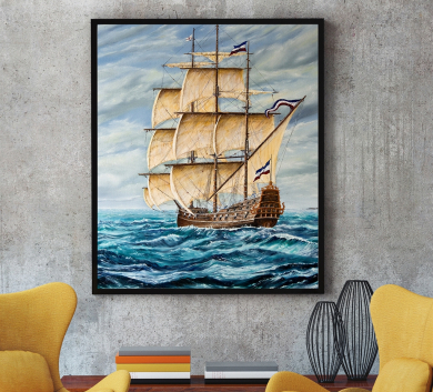 Tranh Trang Trí thuyền Buồm KEN82