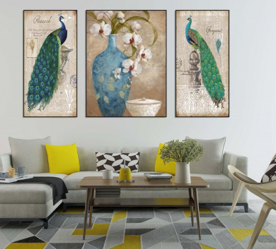 Trang Trang Trí Chim Công TB3-1