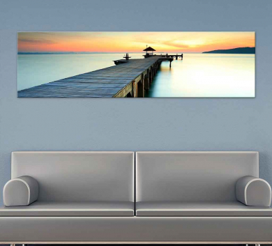 Tranh Trang Trí Hoàng Hôn Biển Dịu Êm AB-80