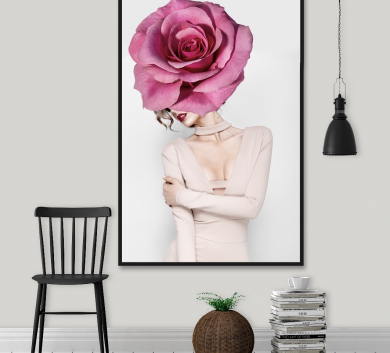 Tranh Cô Gái Dịu Dàng Đẹp