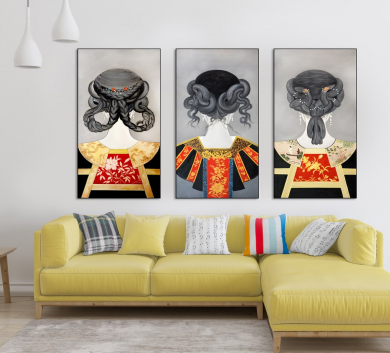 Bộ 3 Bức Cô Gái Hoàng Gia Sang Chảnh