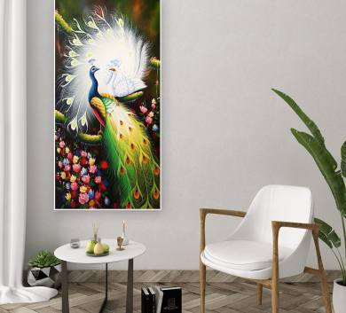 Tranh Trang Trí Chim Công Ngũ Sắc AB-63
