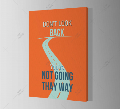 Don't Look Back You're Not Going Thay Way